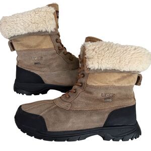 UGG Men's Butte Bomber Waterproof Chestnut Boot Size 11
